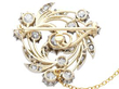 Sheath Swirl Diamond Brooch reverse