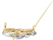 Sheath Swirl Diamond Brooch open