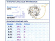 Sheath Swirl Diamond Brooch grading card