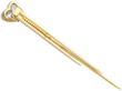 Vintage Heart Diamond Pin Brooch reverse