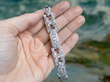 antique Old European Cut Art Deco Bracelet in Platinum