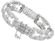 Old European Cut Art Deco Bracelet in Platinum fastened