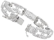 Old European Cut Art Deco Bracelet in Platinum open