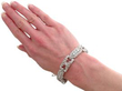 wearing Old European Cut Art Deco Bracelet in Platinum
