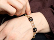Wearing Antique Agate Bracelet in Yellow Gold