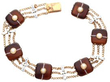 rare Antique Agate Bracelet in Gold