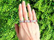 vintage pink tourmaline bracelet in natural light