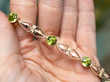 Art Nouveau Peridot Bracelet in Gold