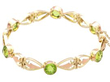 Art Nouveau Peridot Bracelet in yellow Gold