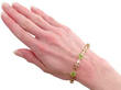 antique Art Nouveau Peridot Bracelet in Gold wearing