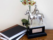 George V Equestrian Silver Horse and Royal Hussar Officer Figure