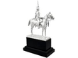 sterling silver Equestrian Silver Horse and Royal Hussar Officer Figure