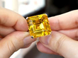Vintage white Gold Citrine Ring