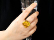 wearing Vintage Gold Citrine Ring