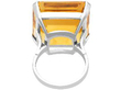 Vintage Gold Citrine Ring back