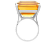 setting of Vintage Gold Citrine Ring