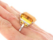 Vintage Gold Citrine Ring on hand