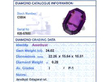 Antique Amethyst Cocktail Ring in Platinum grading card