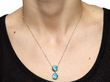 wearing Zircon Pendant in Yellow Gold