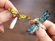 Antique Opal and Enamel Dragonfly Brooch