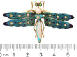 Antique Opal and Enamel Dragonfly Brooch