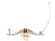 Pearl and Enamel Dragonfly Brooch in Gold open