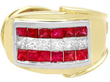 Ruby and Diamond Earring