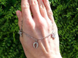 Antique Diamond and Ruby Charm Bracelet outside