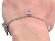 wearing Antique Diamond and Ruby Charm Bracelet