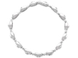 vintage White Gold Sapphire and Diamond Bracelet