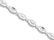 White Gold Sapphire and Diamond Bracelet setting