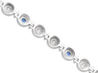 White Gold Sapphire and Diamond Bracelet reverse