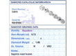 White Gold Sapphire and Diamond Bracelet grading card