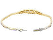 Womens Gold and Diamond Bracelet open