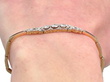 Womens Gold and Diamond Bracelet on wrist