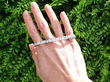 Luxury 14 carat Diamond Line Bracelet in Platinum outside
