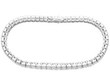 Luxury 14 carat Diamond Line Bracelet in Platinum closed
