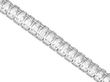 Luxury 14 carat Diamond Line Bracelet in Platinum reverse