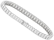 Luxury 14 carat Diamond Line Bracelet in Platinum fastened