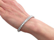Luxury 14 carat Diamond Line Bracelet in Platinum on wrist