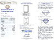 Luxury 14 carat Diamond Line Bracelet in Platinum certificate