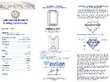 14 carat Diamond Line Bracelet in Platinum certificate