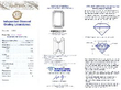 Luxury 14 carat Diamond Line Bracelet certificate
