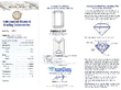 Diamond Line Bracelet in Platinum certificate