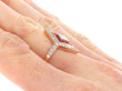 Lozenge Shaped Edwardian Ruby and Diamond Ring on hand