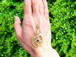 Art Nouveau Gold Sapphire Pendant outside