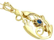 Art Nouveau Gold Sapphire Pendant setting
