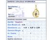 Art Nouveau Gold Sapphire Pendant grading card