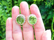 Vintage Peridot Earrings outside