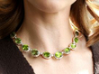wearing Vintage Peridot Necklace